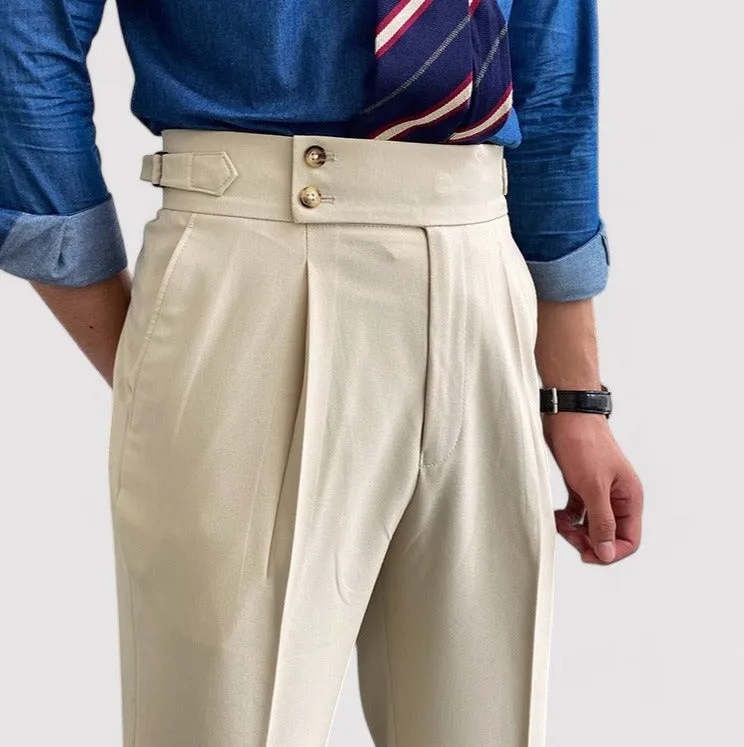Ancien | Men's Portofino Pleated Trousers