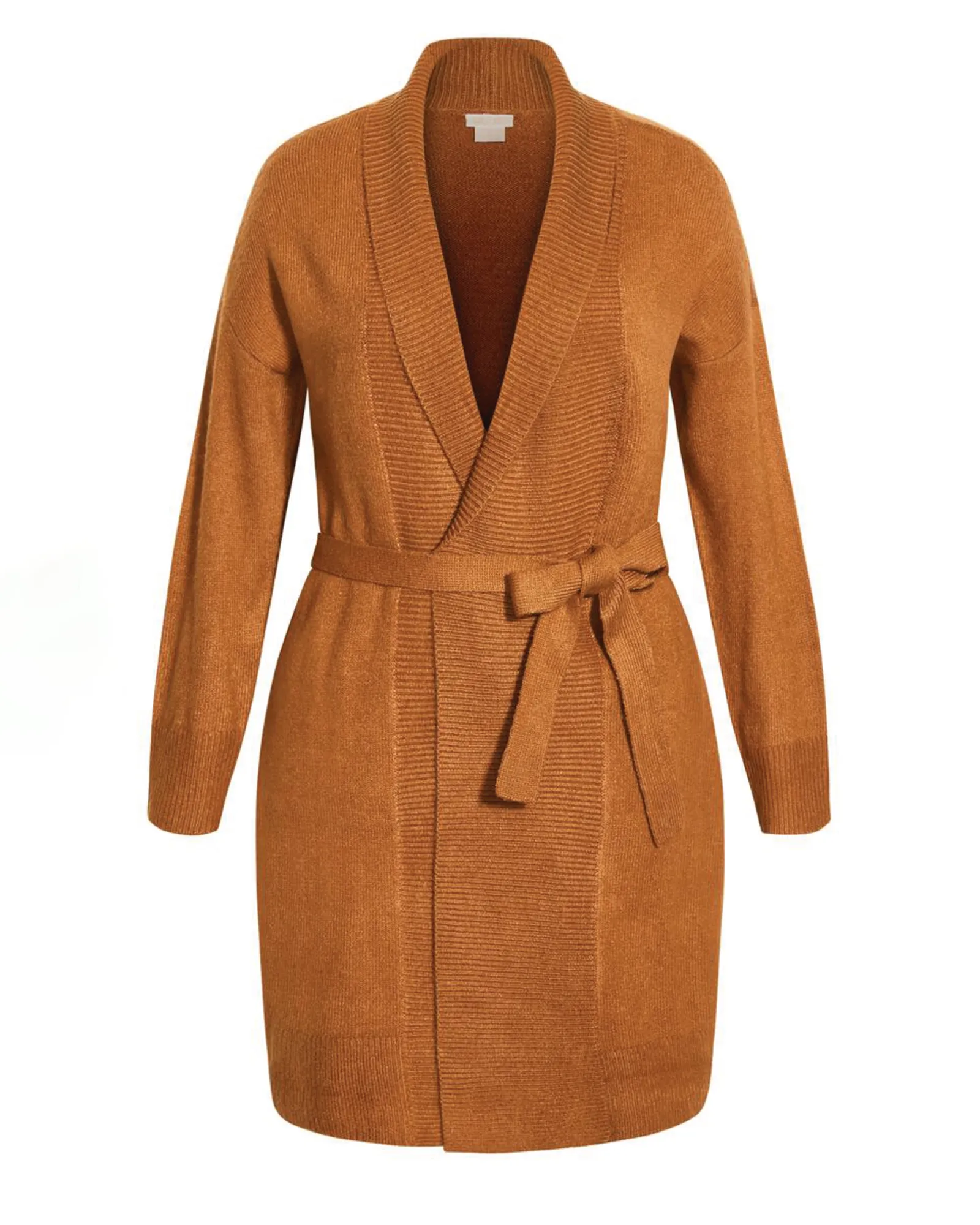 Angel Sweater Knit Long Cardigan | Bronze