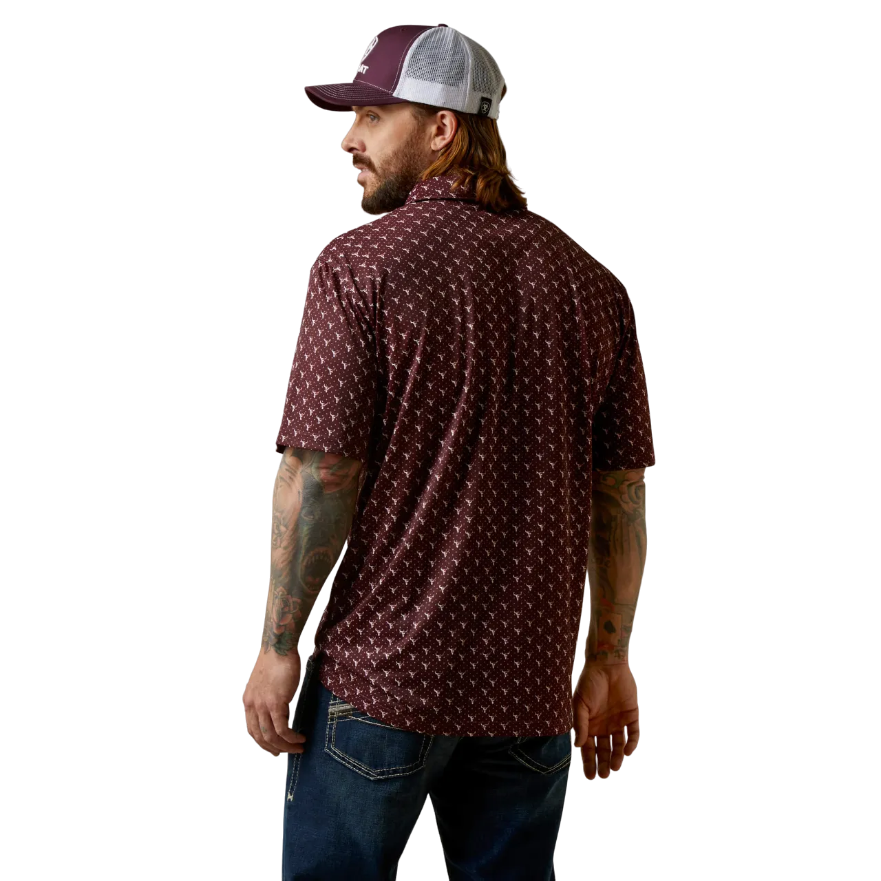 Ariat Men's Malbec All Over Print Polo