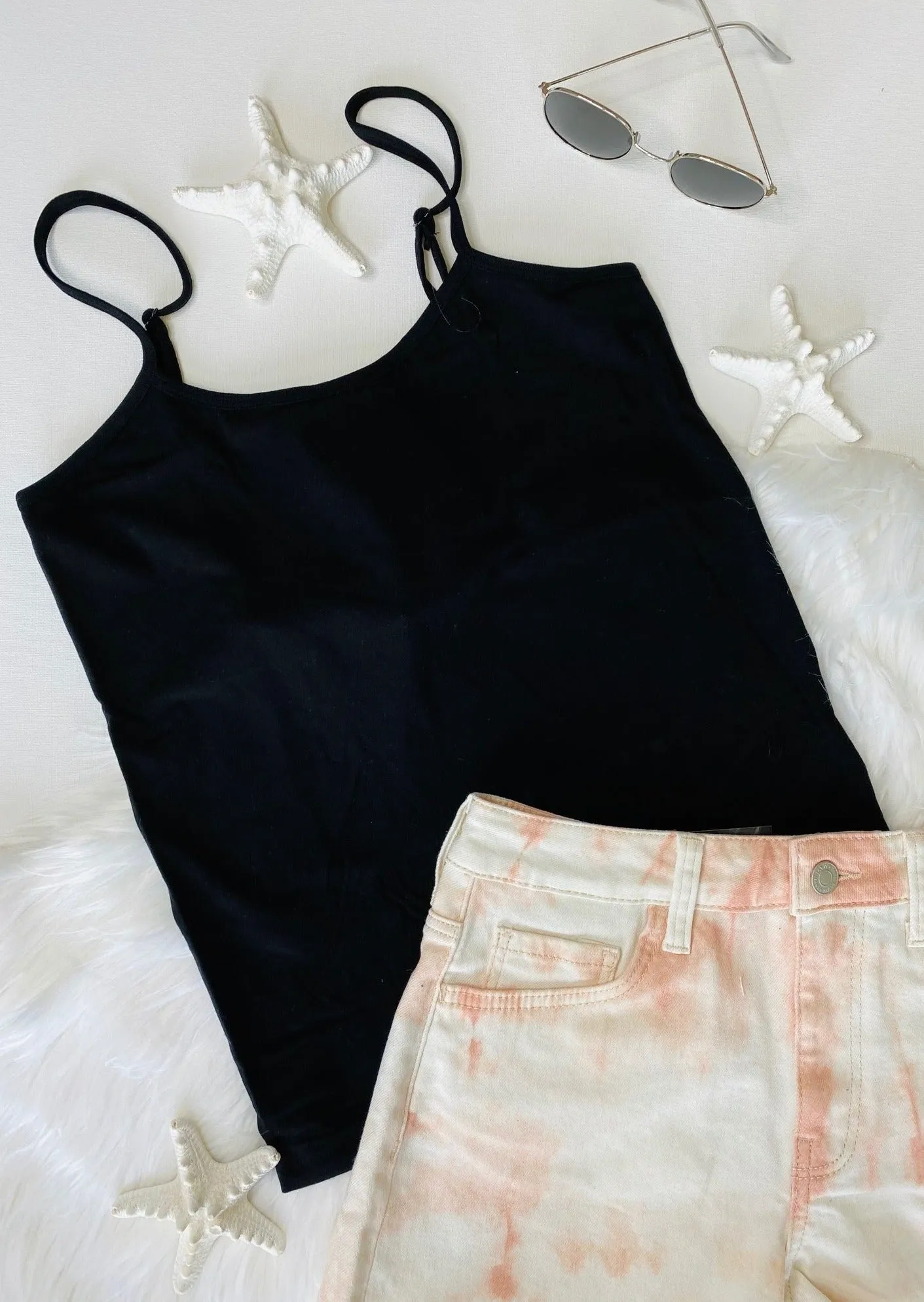 BAMBOO SHORT CAMI TOP- MORE COLORS