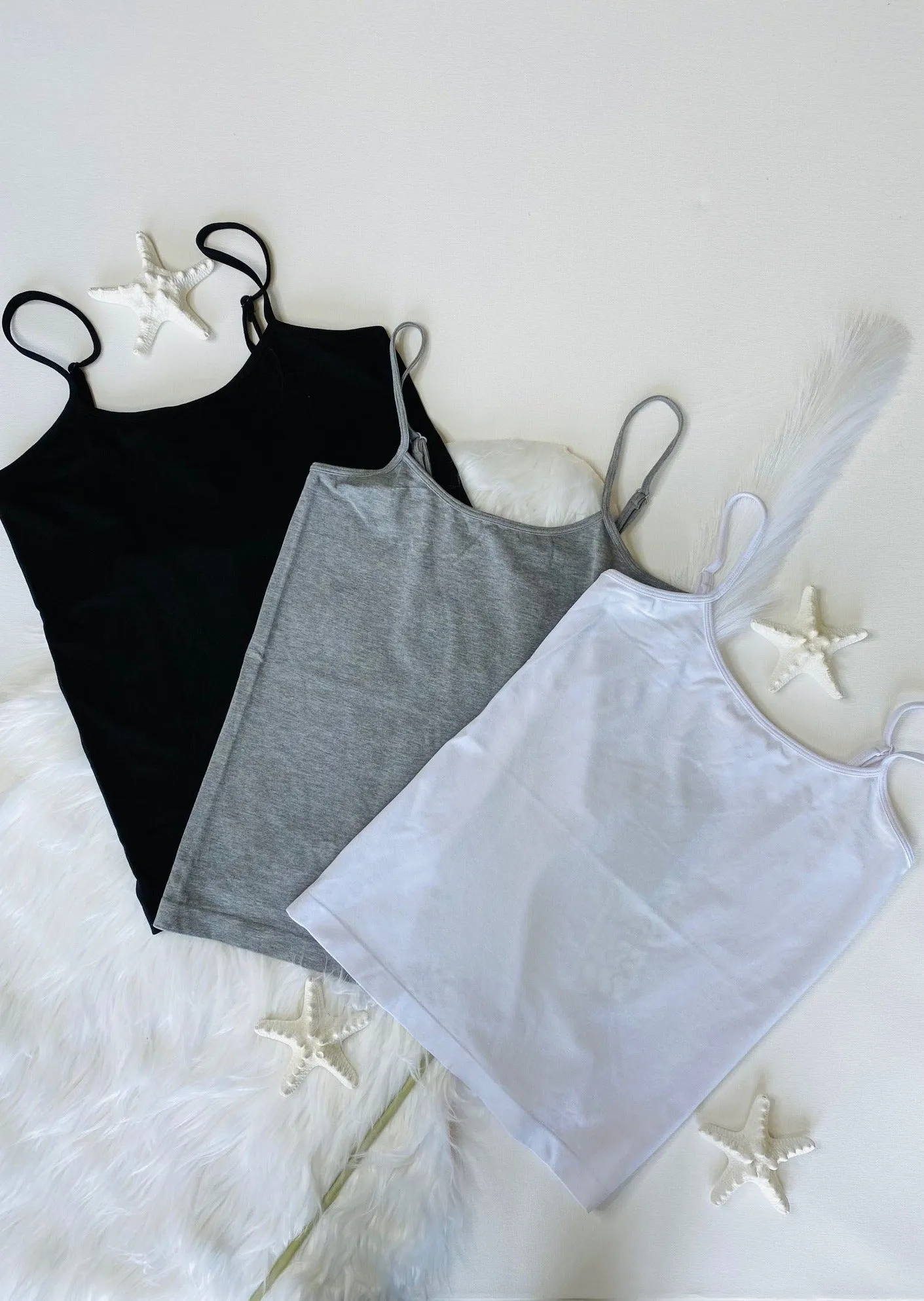 BAMBOO SHORT CAMI TOP- MORE COLORS