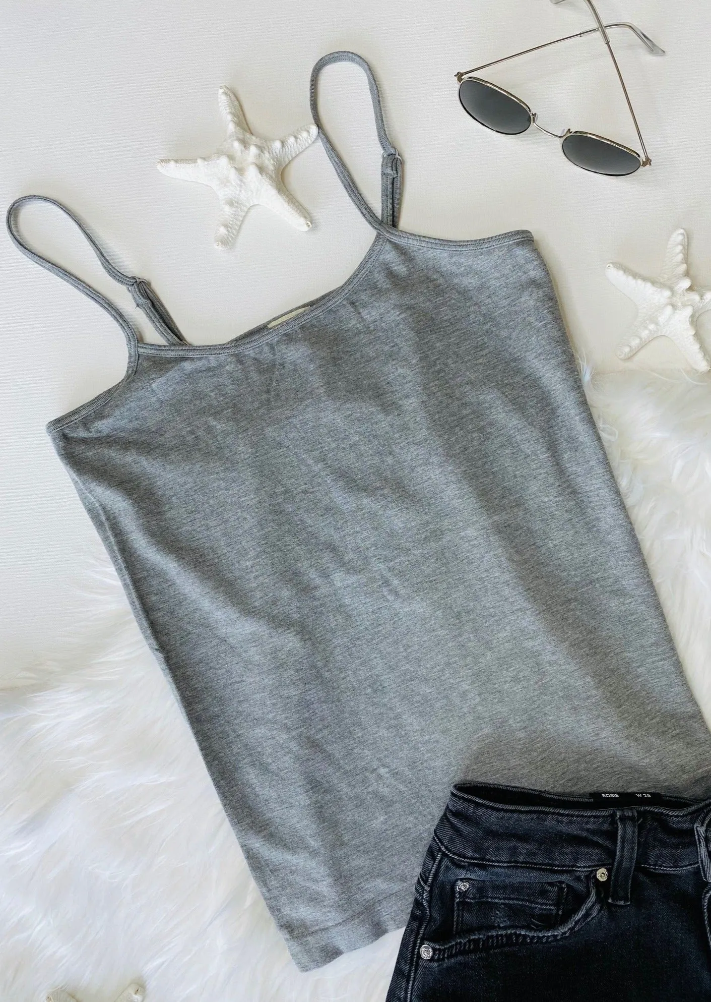 BAMBOO SHORT CAMI TOP- MORE COLORS
