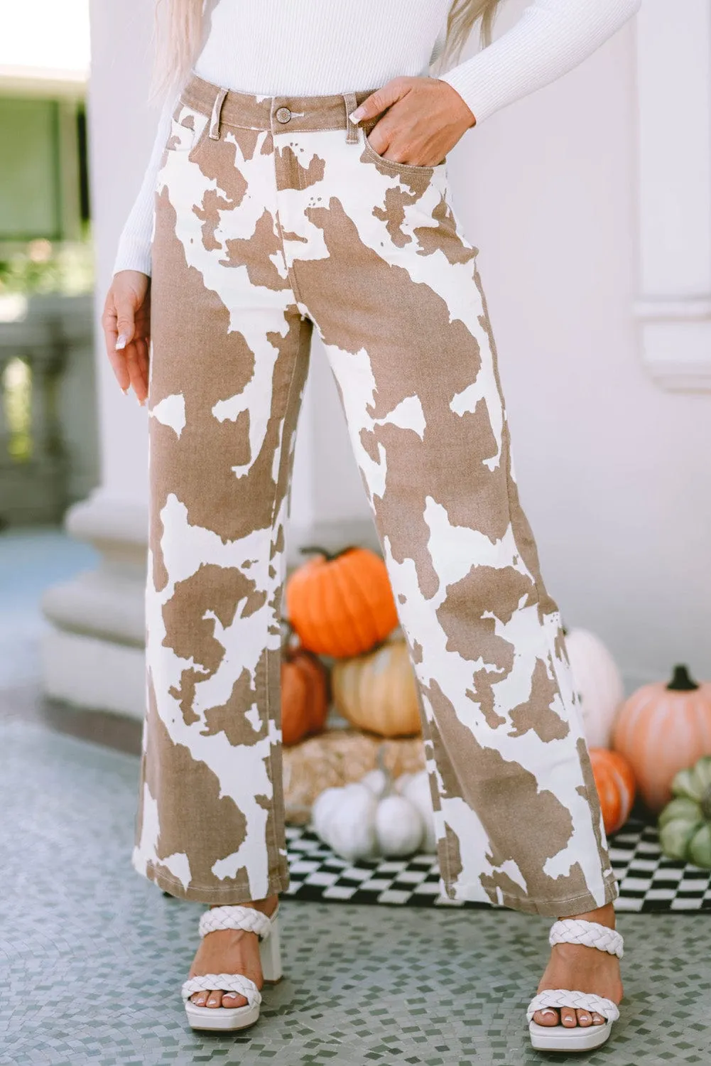 Bohemian Teal Wide Leg Pants