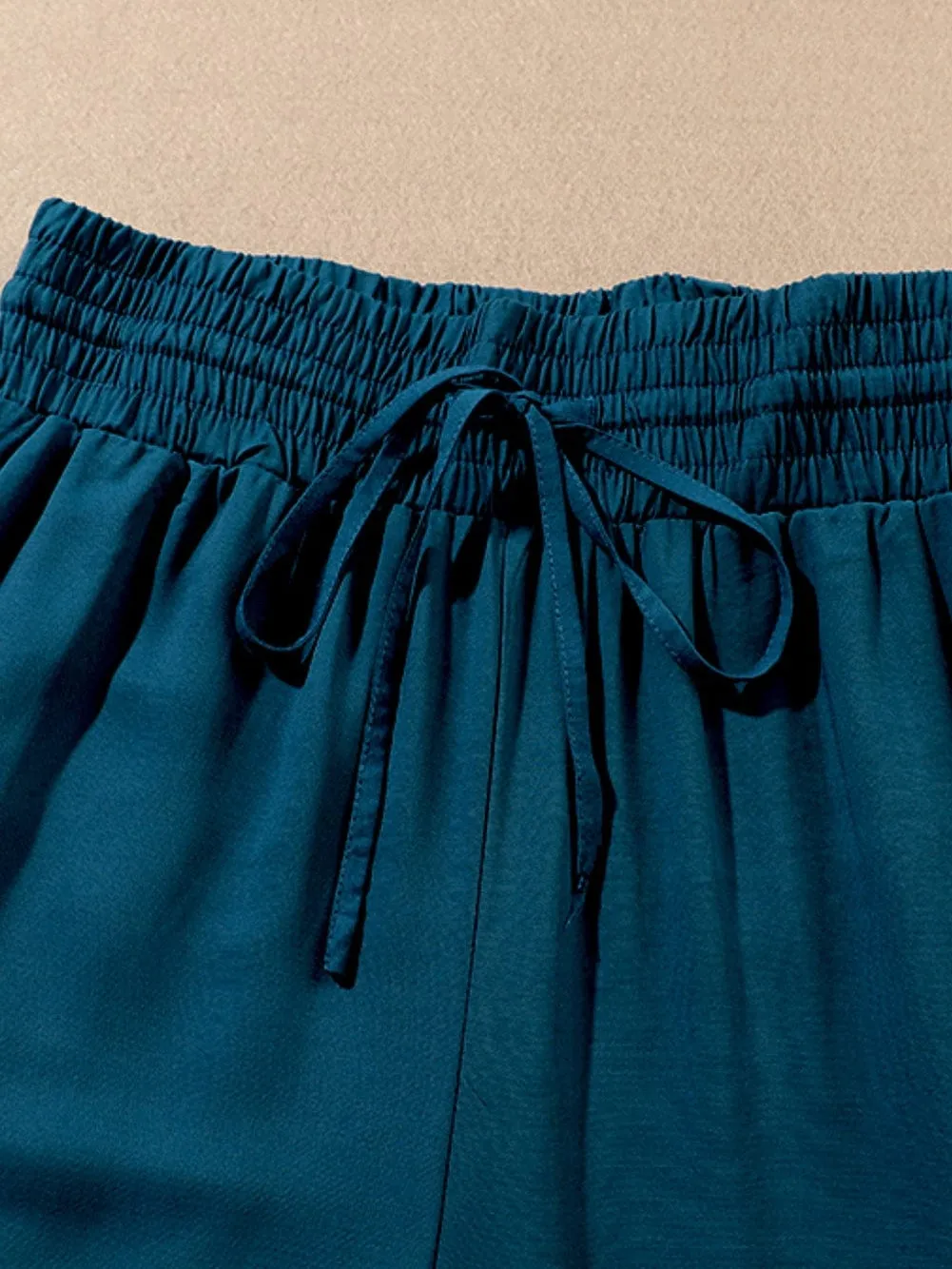 Bohemian Teal Wide Leg Pants