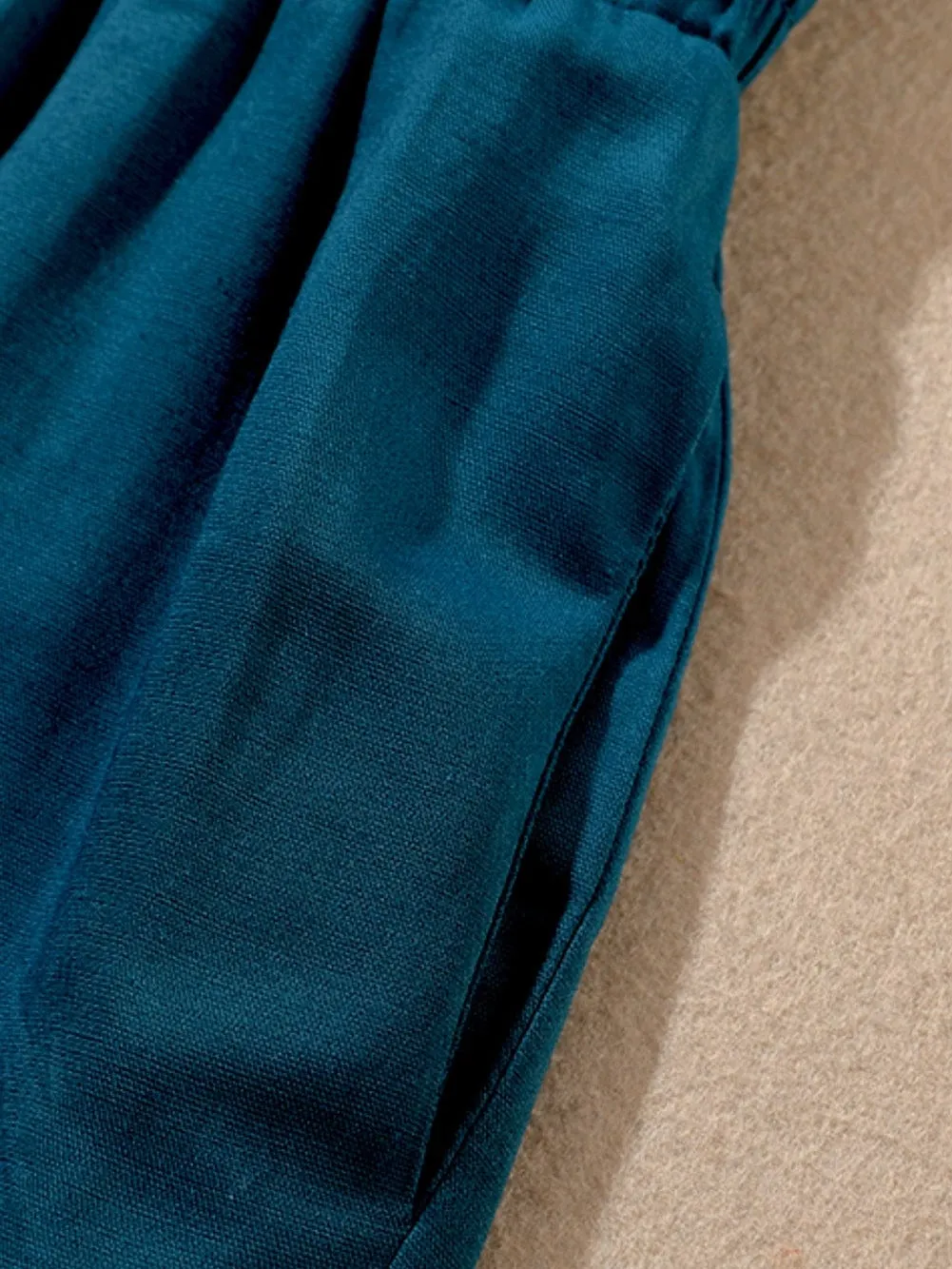 Bohemian Teal Wide Leg Pants