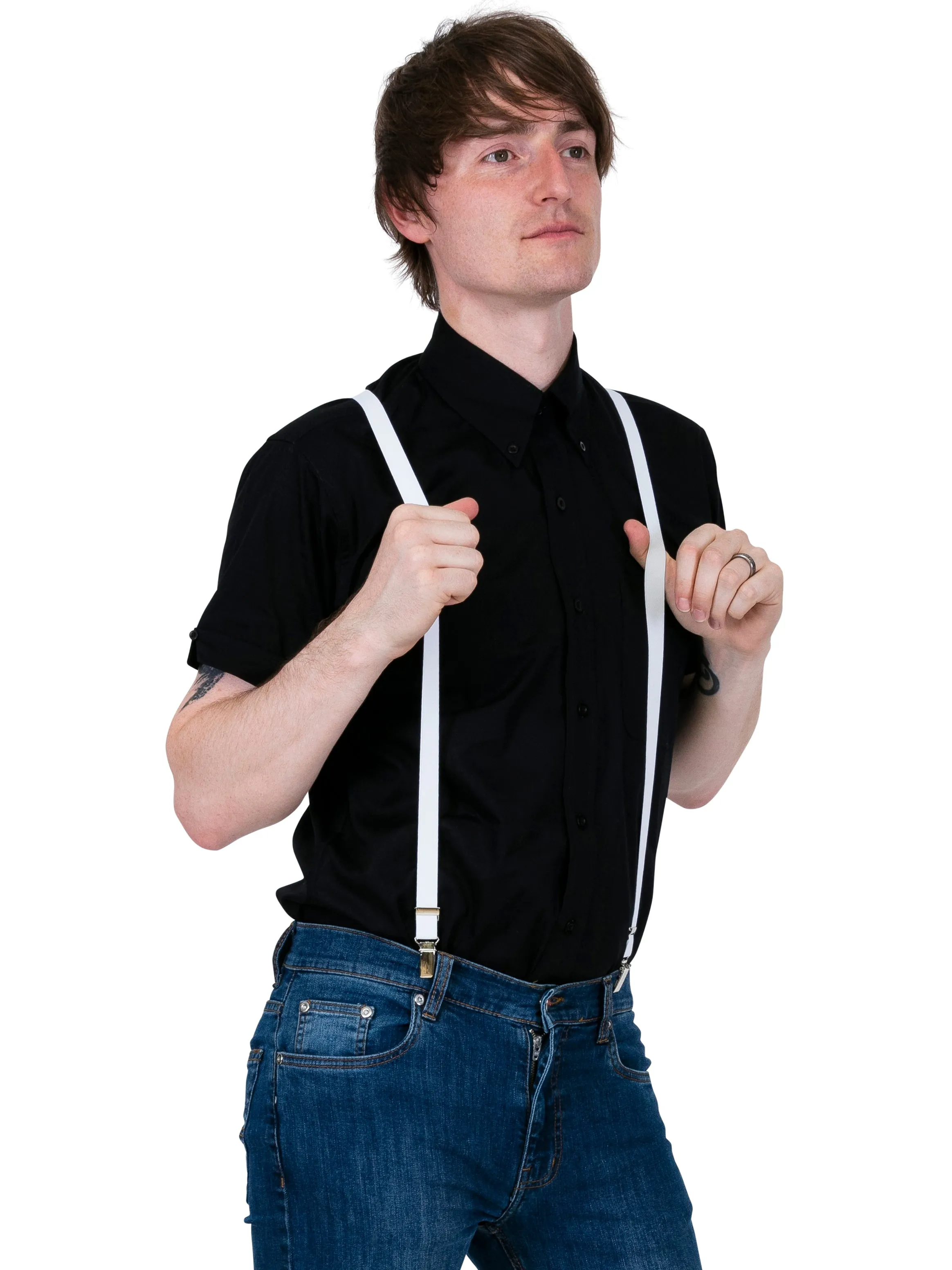 Braces and Buckles - White
