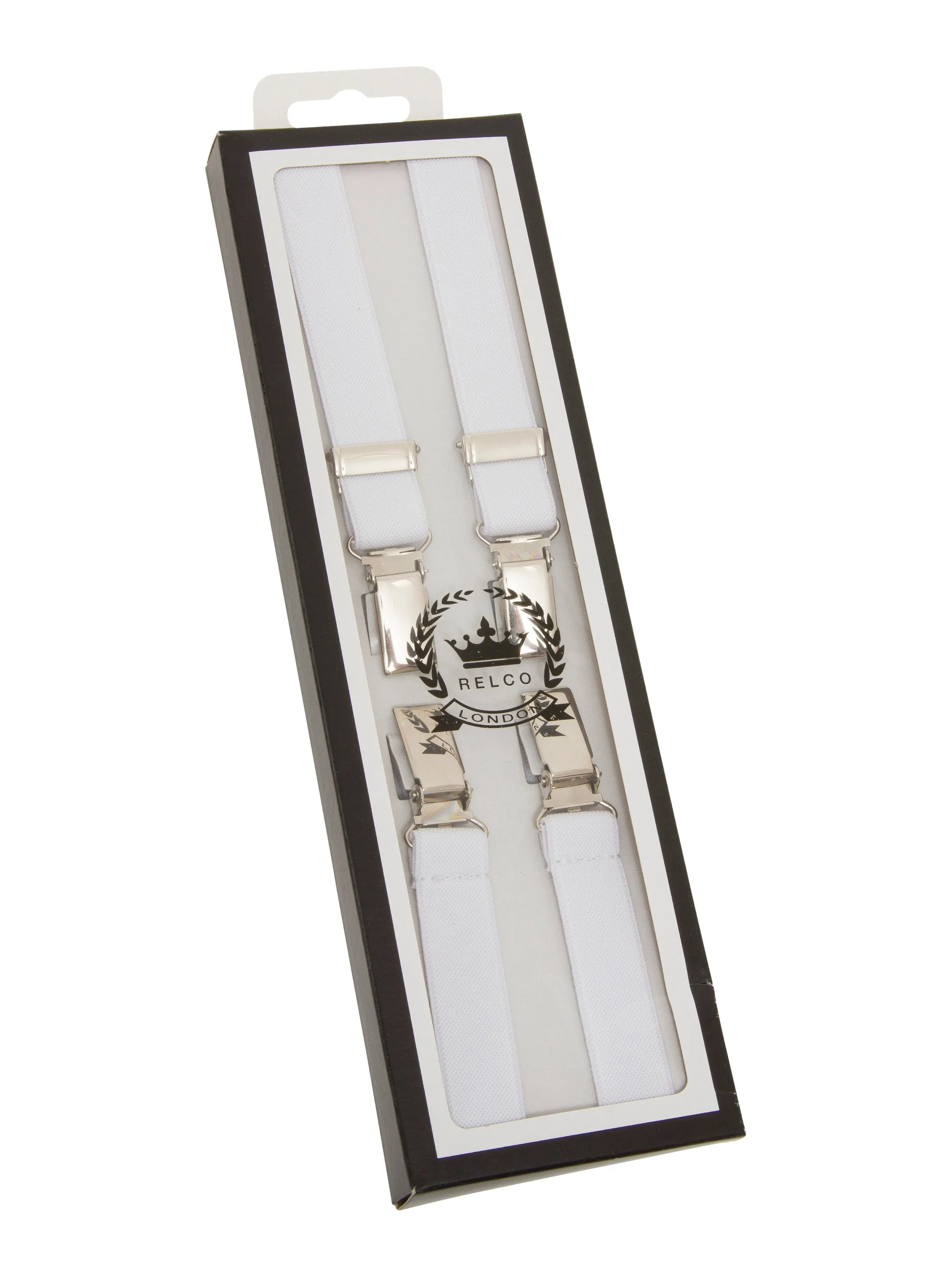 Braces and Buckles - White