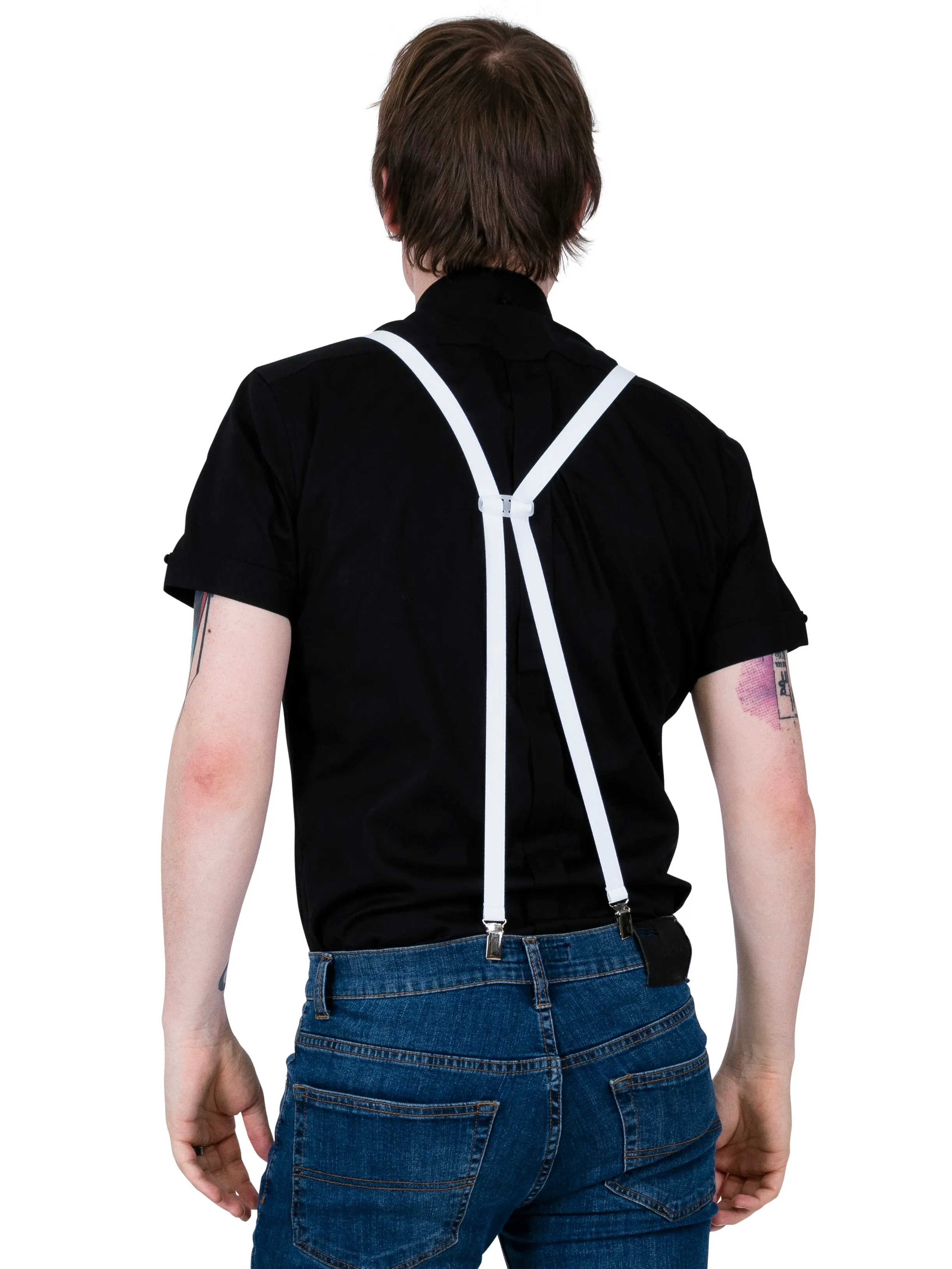 Braces and Buckles - White