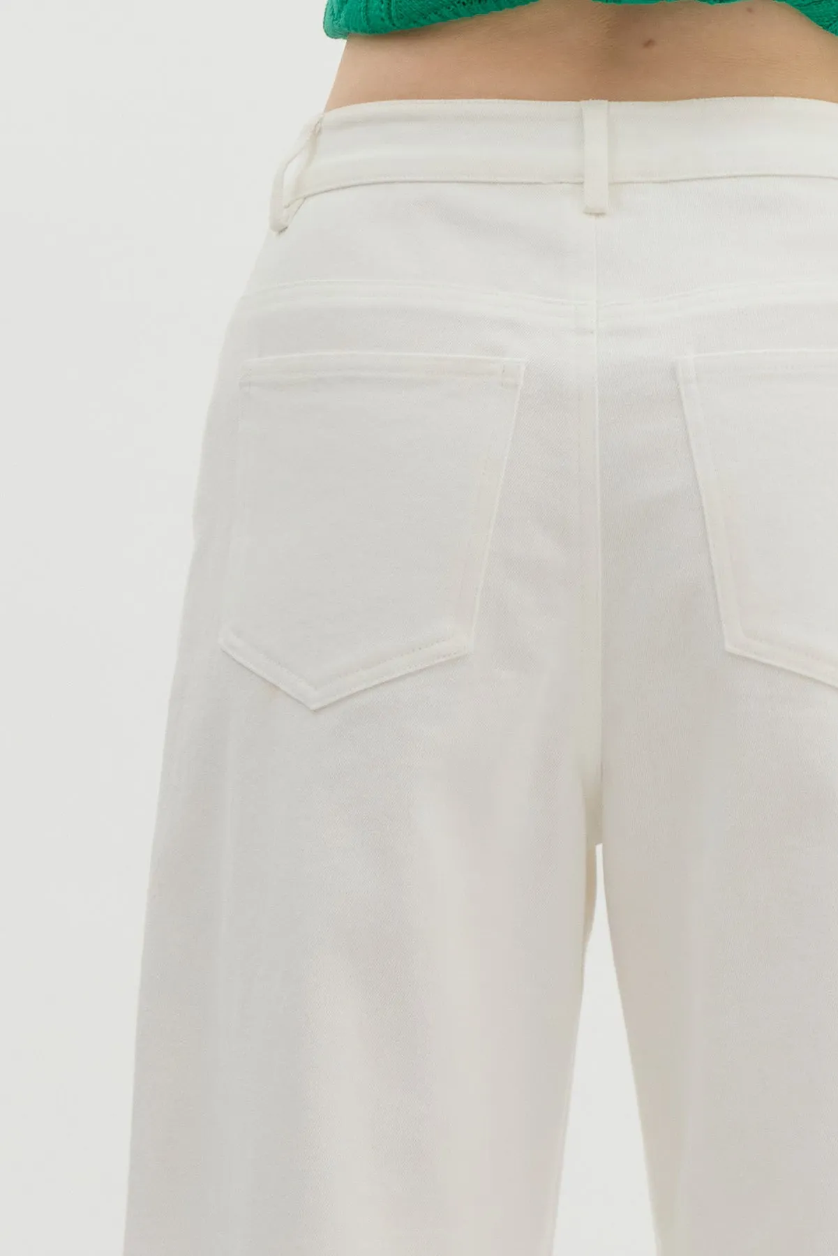 Chic Cuff Wide Leg Pants