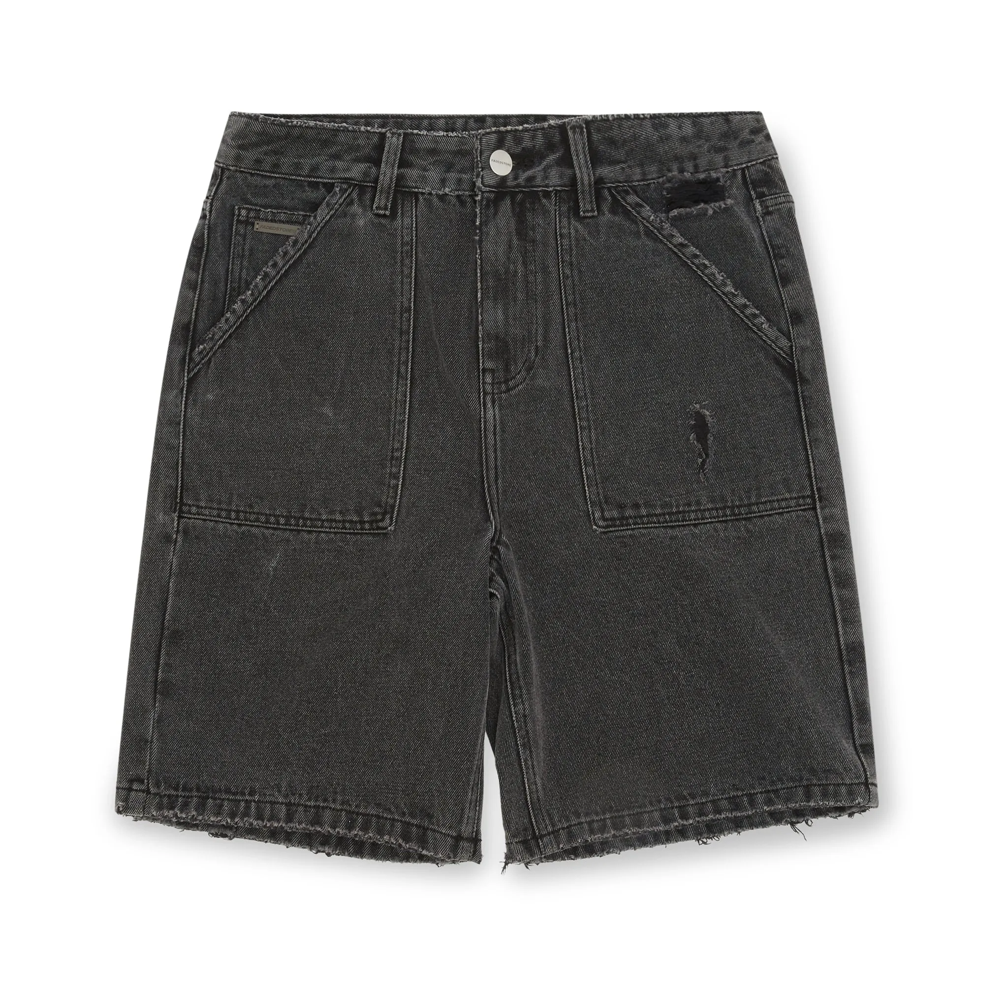 Denim Pocket Short | Washed Black