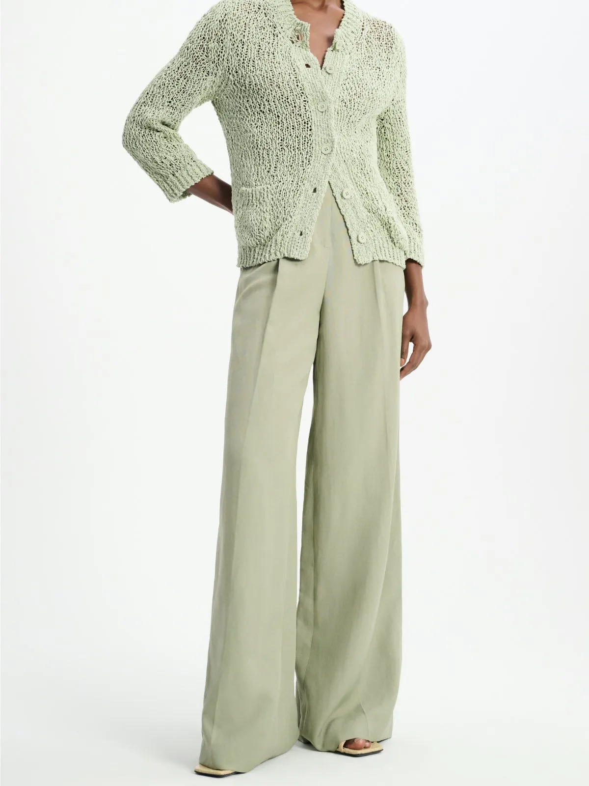 Dorothee Schumacher Summer Cruise Trousers in Linen Blend