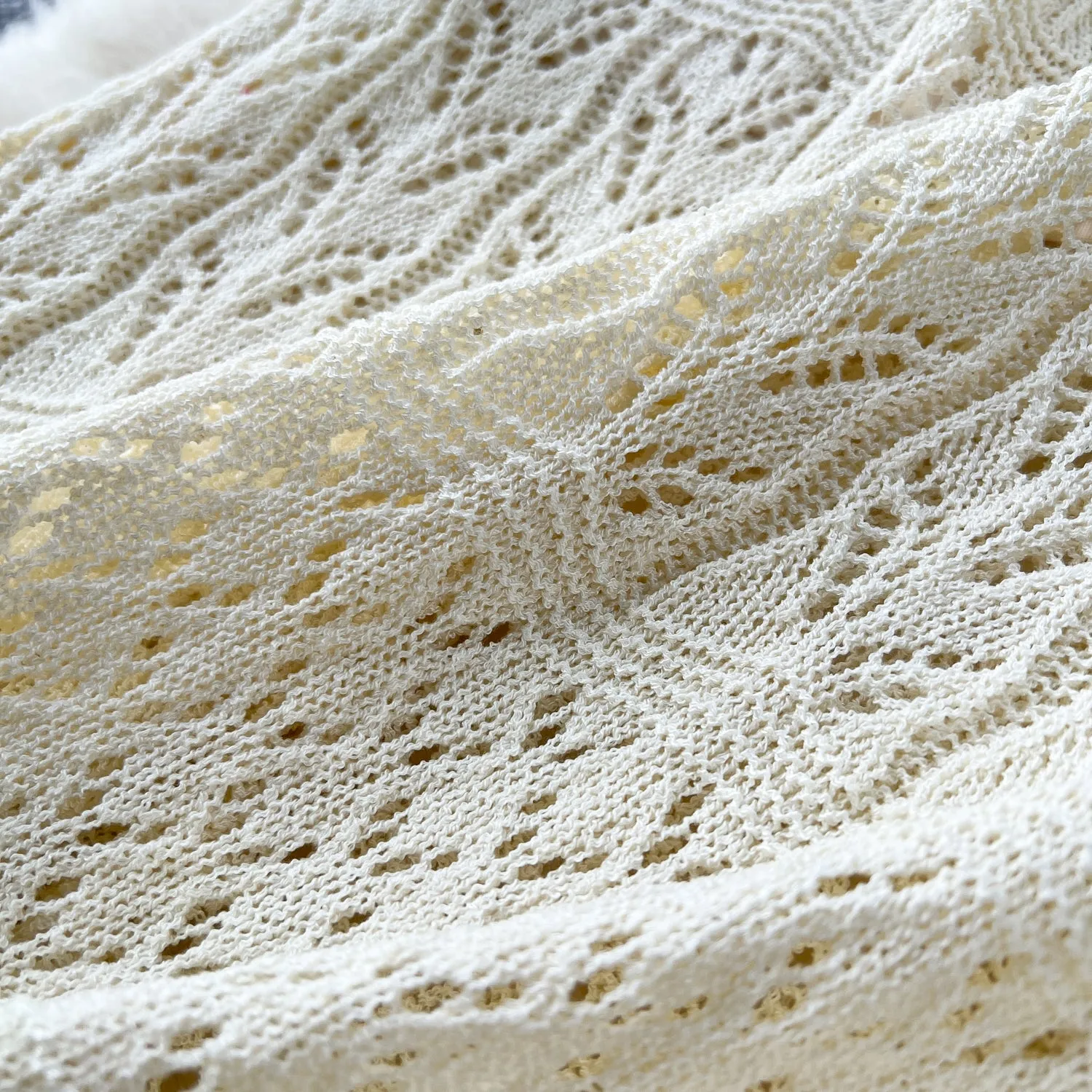 Elegant Hollowed Crochet Knitted Dress