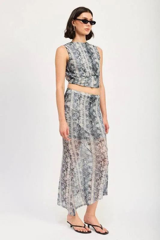 Emory Park Pleated Tie Back Top