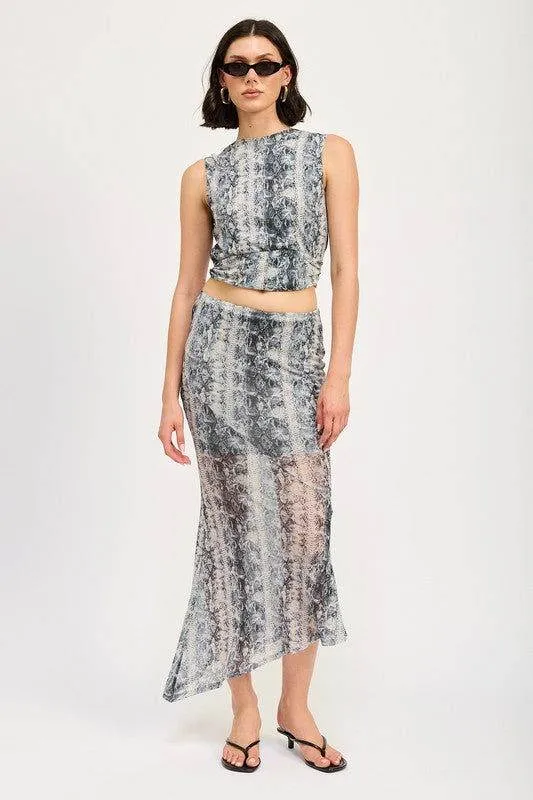 Emory Park Pleated Tie Back Top