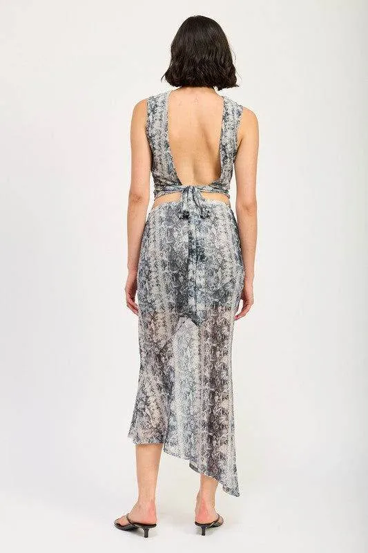 Emory Park Pleated Tie Back Top