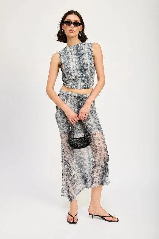 Emory Park Pleated Tie Back Top