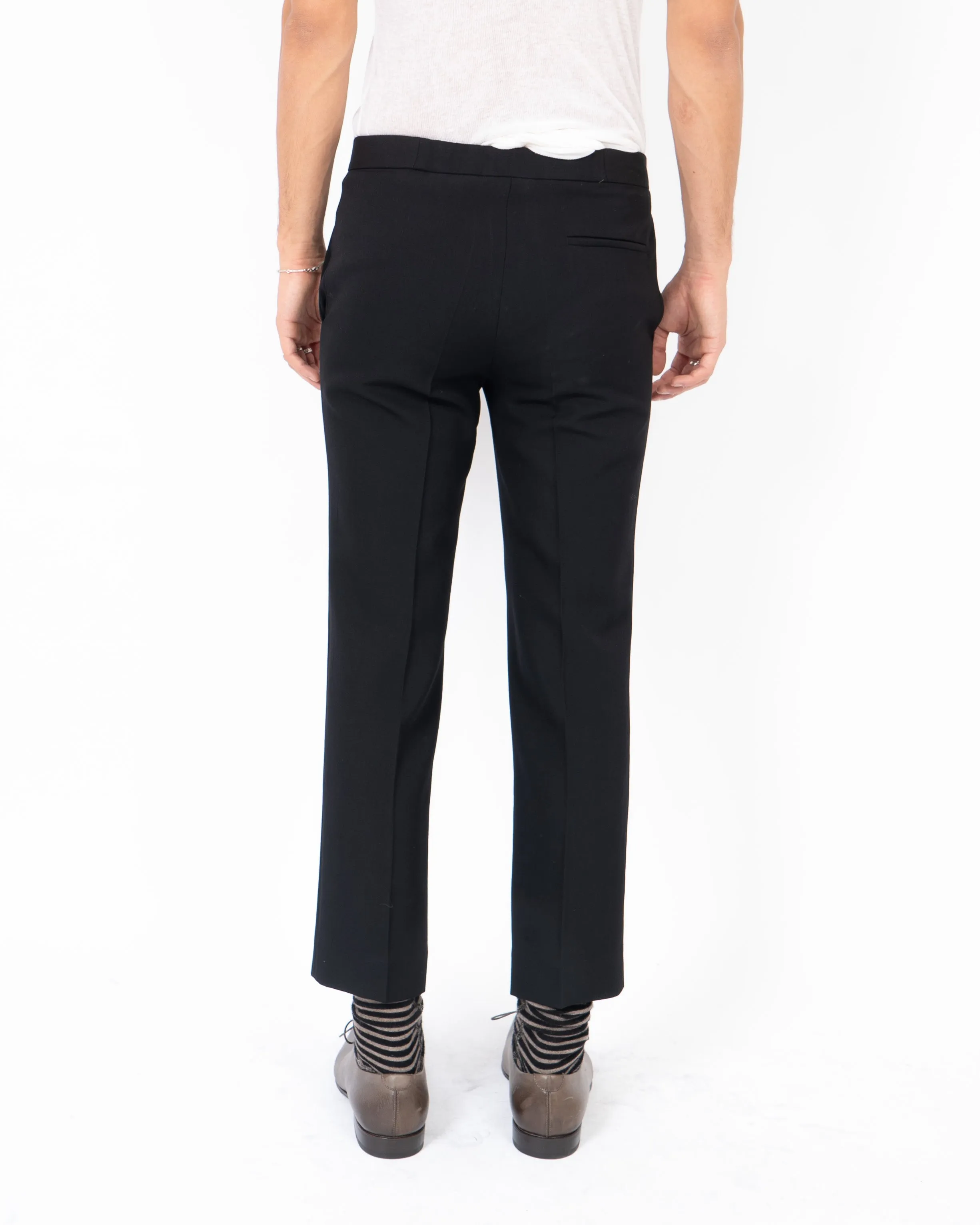 FW17 Black Cropped Wool Trousers