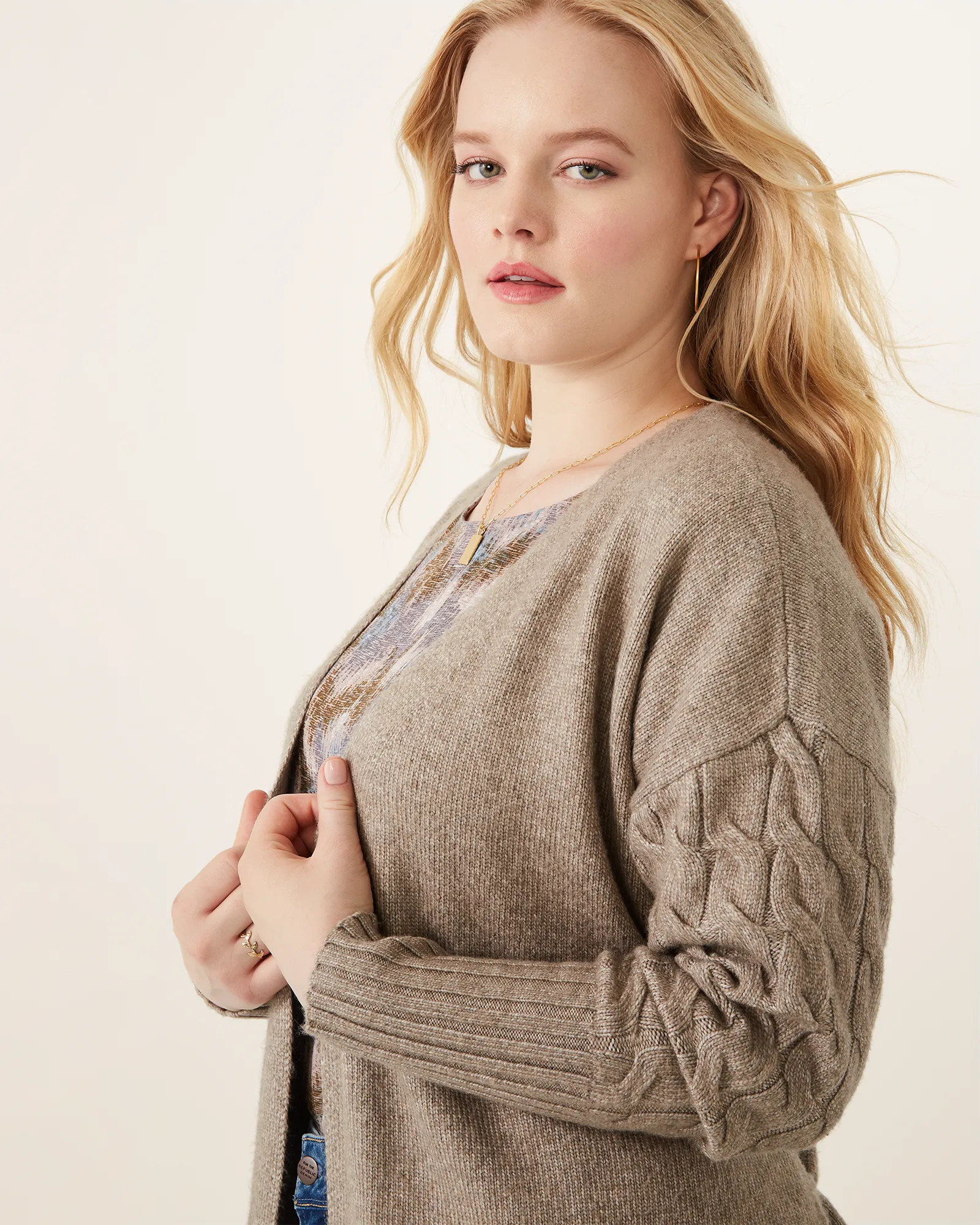 Gina Belted Cardigan | Brown