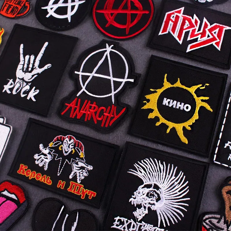 Handmade 3D Metal Band Iron-On Patches – Embroidered Rock & Punk Music Badges for Clothes, Jackets, and Bags