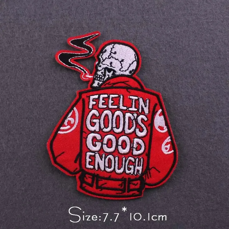 Handmade 3D Metal Band Iron-On Patches – Embroidered Rock & Punk Music Badges for Clothes, Jackets, and Bags