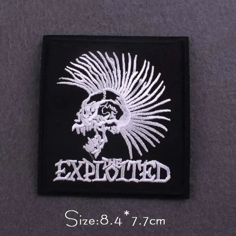 Handmade 3D Metal Band Iron-On Patches – Embroidered Rock & Punk Music Badges for Clothes, Jackets, and Bags