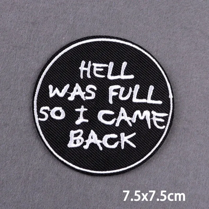 Handmade 3D Metal Band Iron-On Patches – Embroidered Rock & Punk Music Badges for Clothes, Jackets, and Bags
