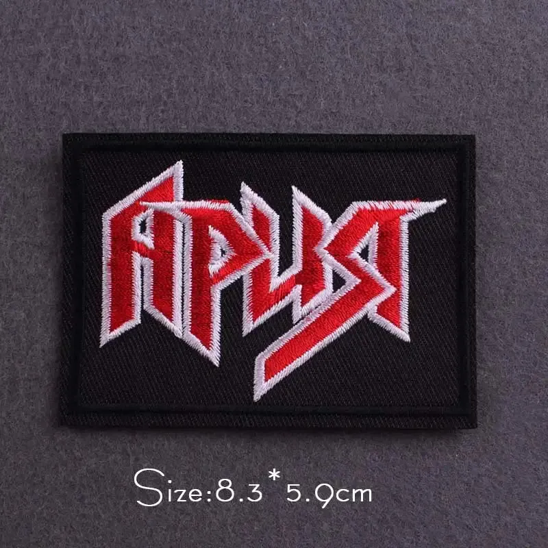 Handmade 3D Metal Band Iron-On Patches – Embroidered Rock & Punk Music Badges for Clothes, Jackets, and Bags