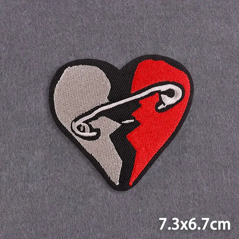 Handmade 3D Metal Band Iron-On Patches – Embroidered Rock & Punk Music Badges for Clothes, Jackets, and Bags