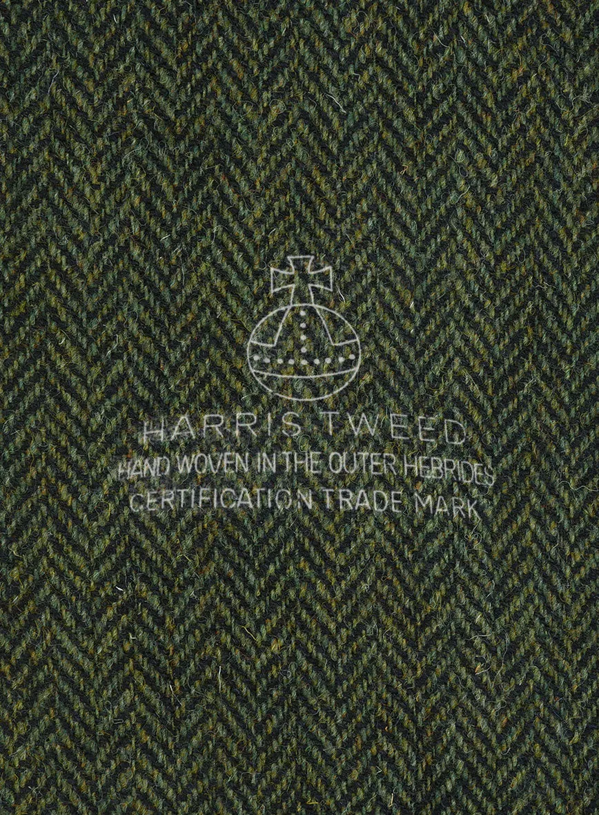 Harris Tweed Forest Green Herringbone Jacket