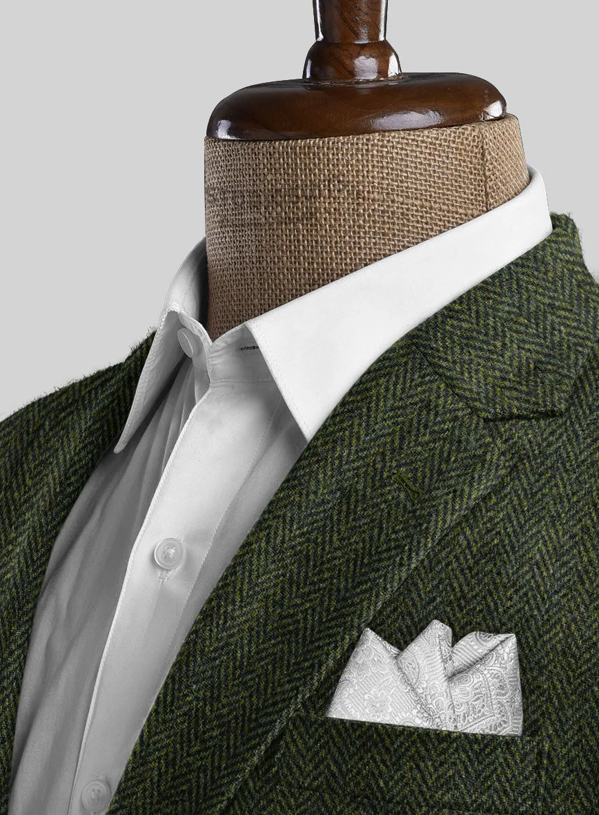 Harris Tweed Forest Green Herringbone Jacket