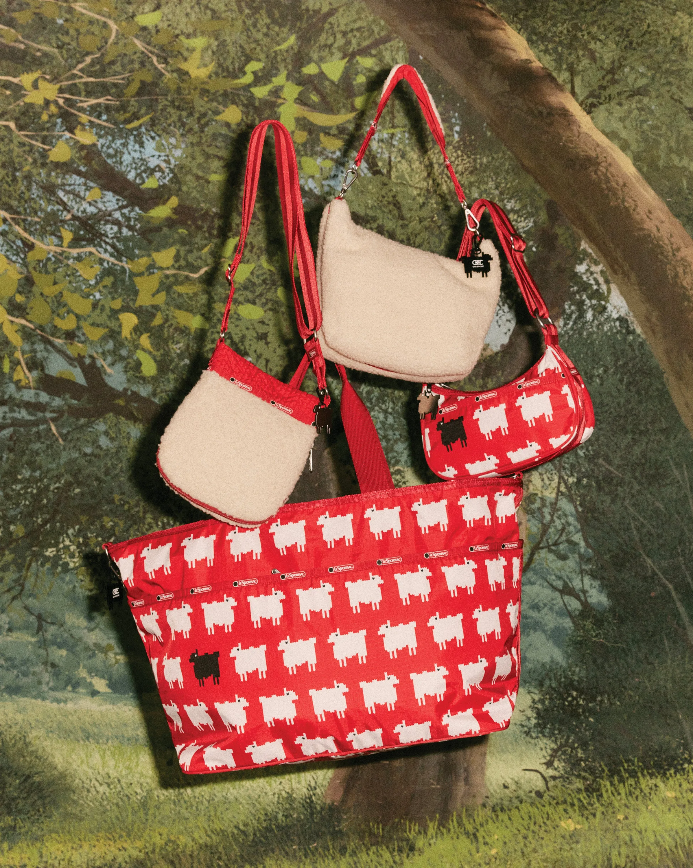 LeSportsac x Warm & Wonderful Arc en Ciel North/South Crossbody