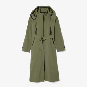 Long Oversized Water Repellent Hooded Parka - BF3265