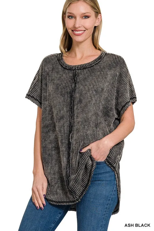 Mineral Wash Waffle Top
