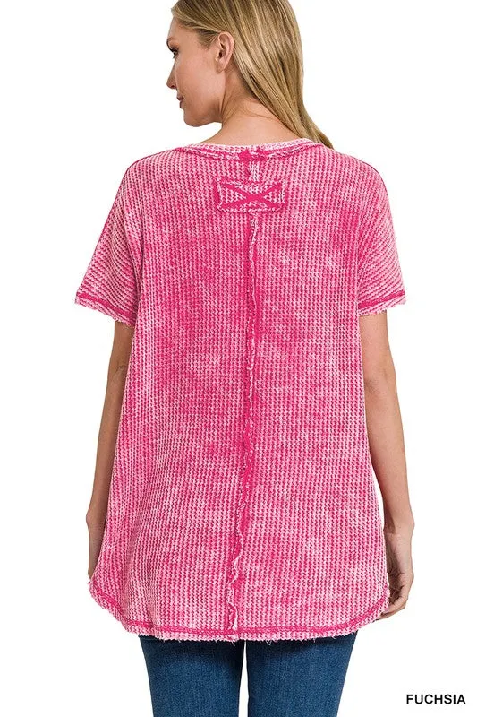 Mineral Wash Waffle Top
