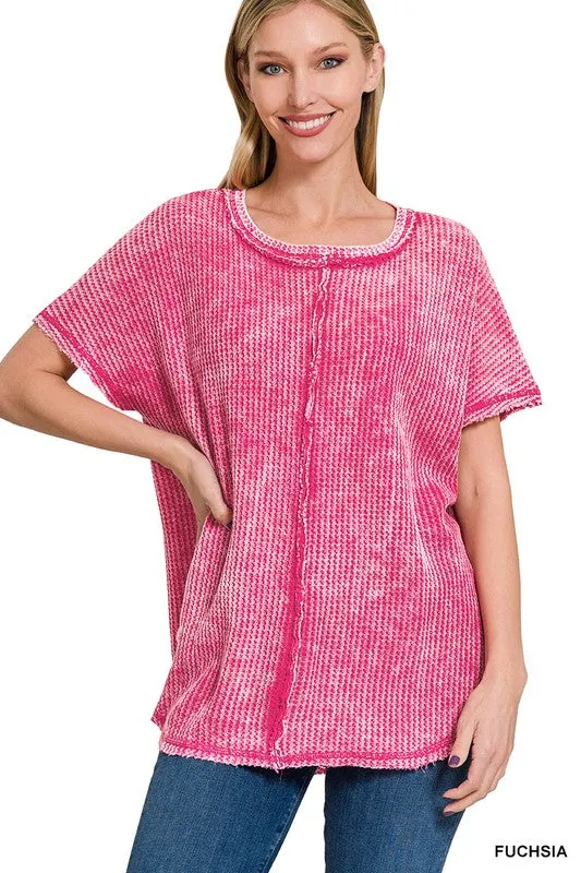 Mineral Wash Waffle Top