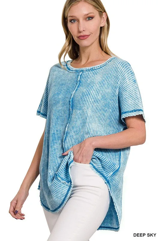 Mineral Wash Waffle Top
