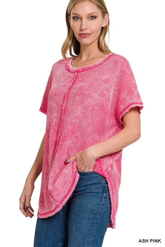 Mineral Wash Waffle Top