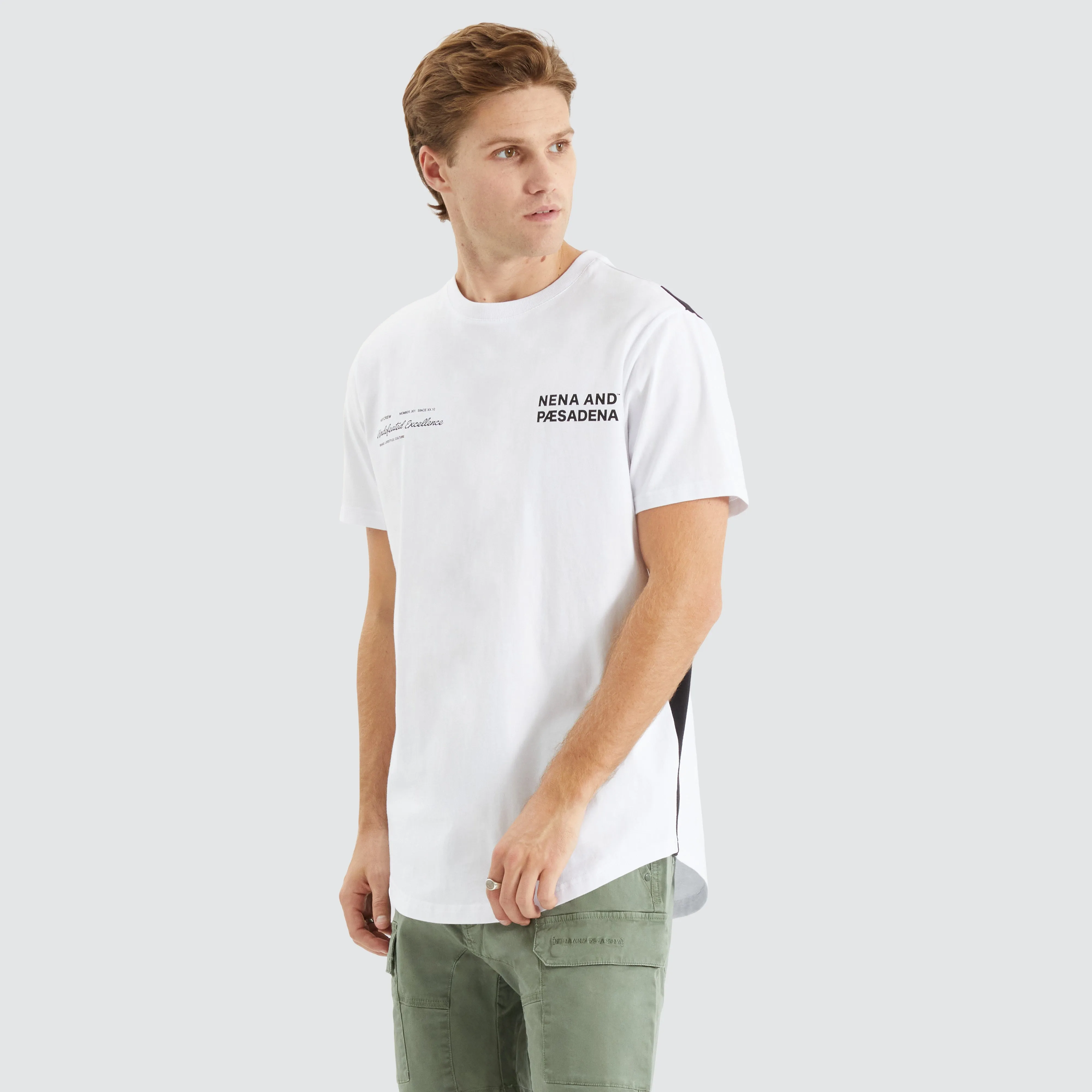 Module Dual Curved Tee White/Black
