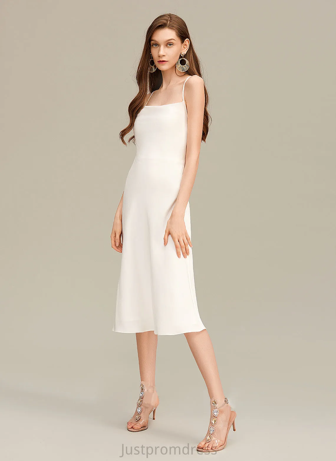 Neck Ada Club Dresses Sleeveless Blends Midi Cowl Dresses Elegant Cotton