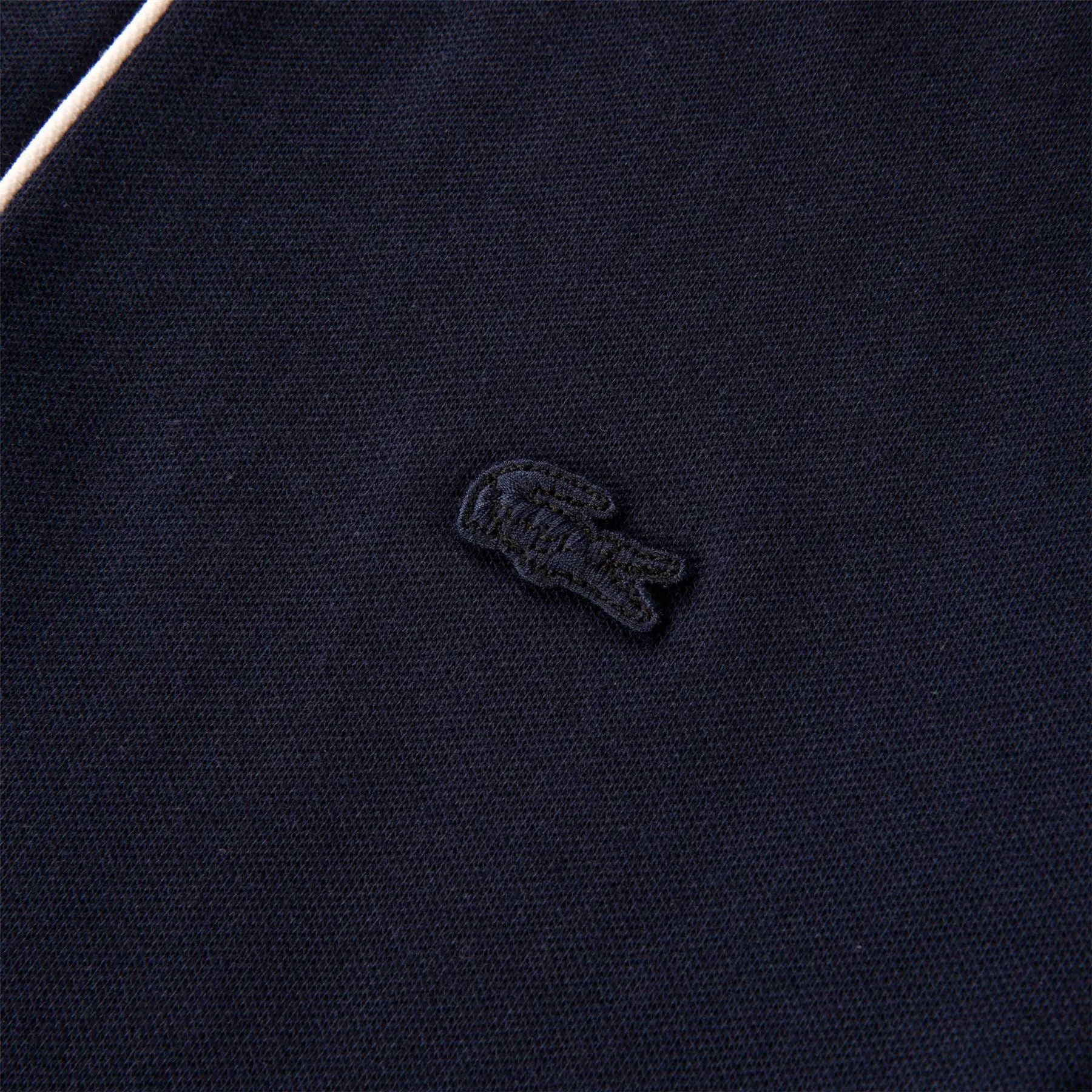 Smart Paris Stretch Cotton Contrast Trim Polo Navy - SS24