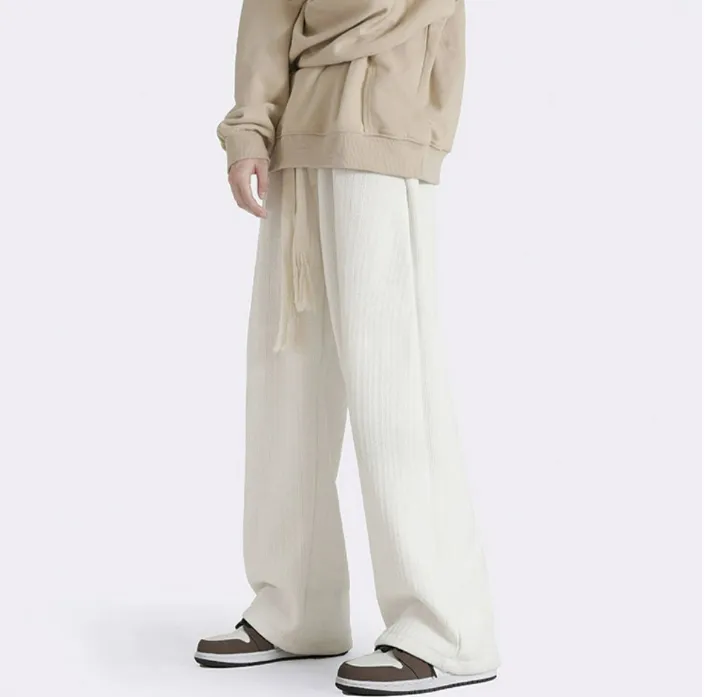 Textured Wide Leg Pants