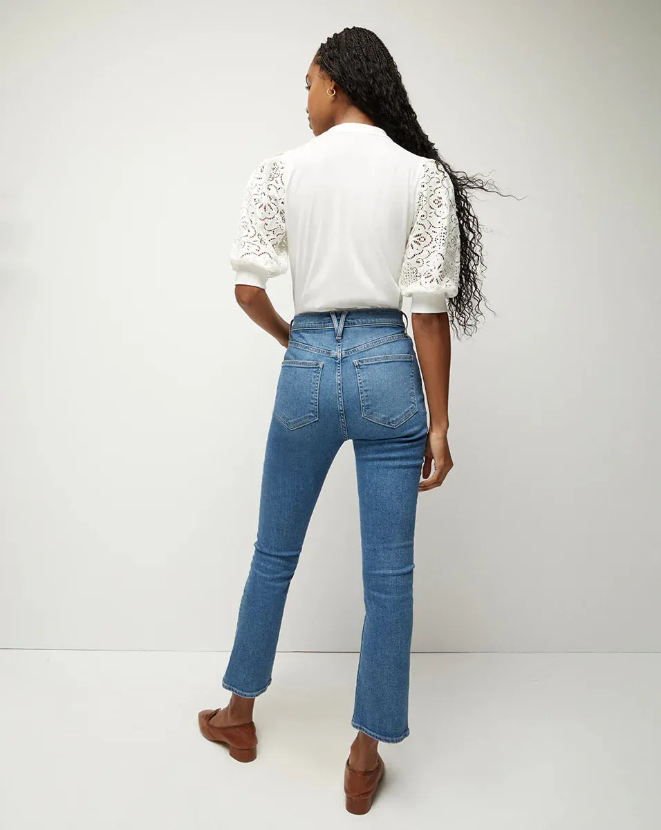 VB Coralee Top in White Lace