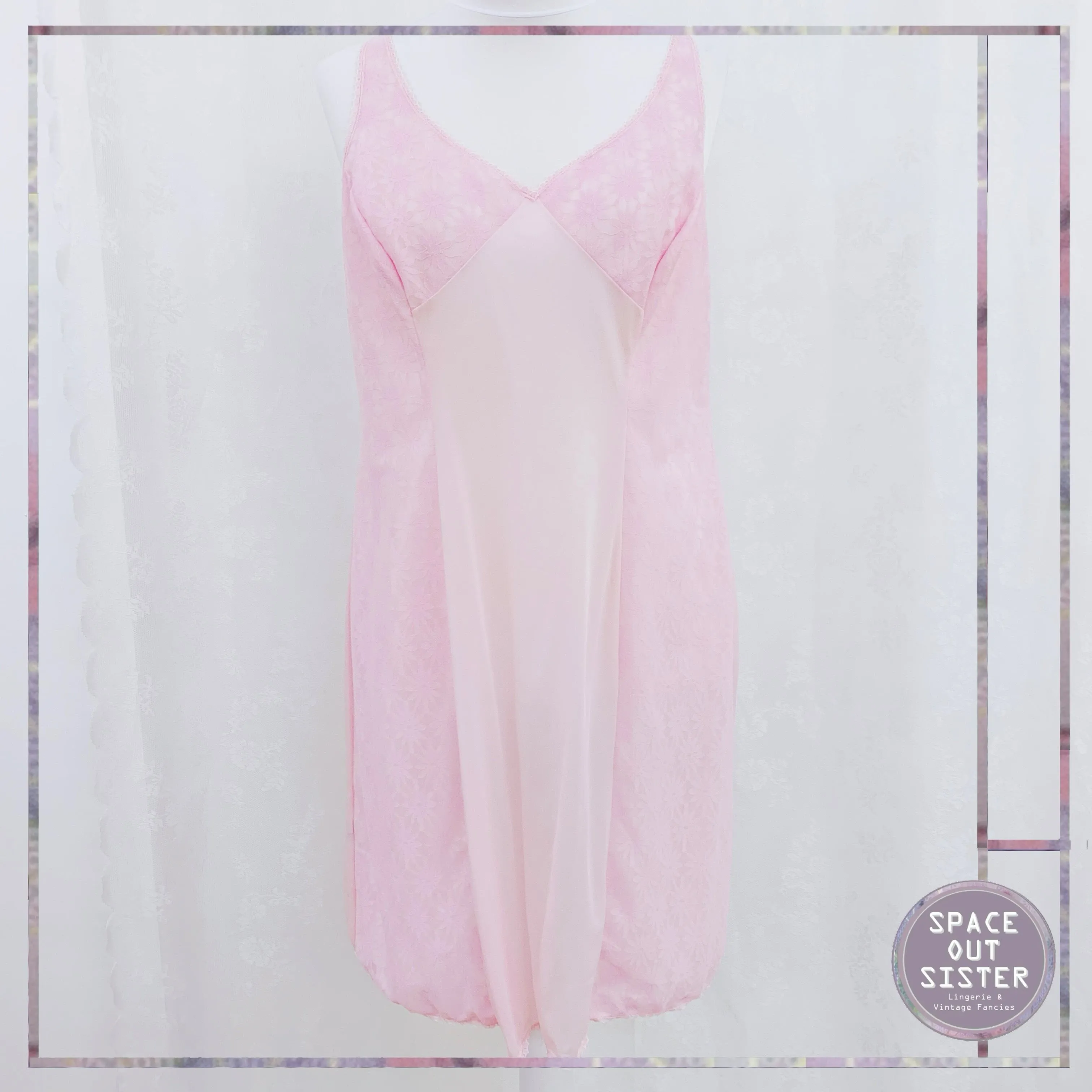 Vintage Margret Pastel Pink Slip