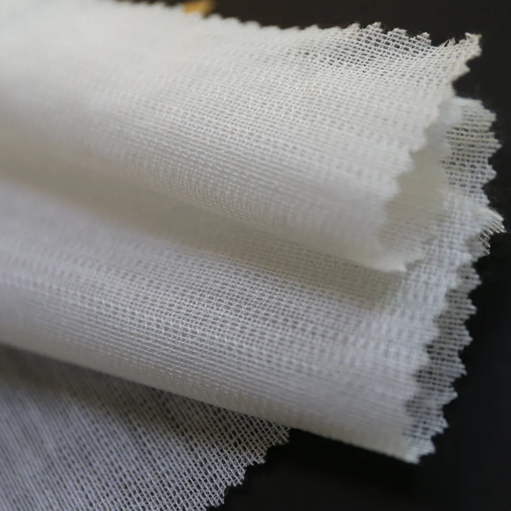Wefab Iron on Interfacing 100% Polyester Tricot Woven Warp Knitted Interlining Fusible Buckram 100cm  Wide
