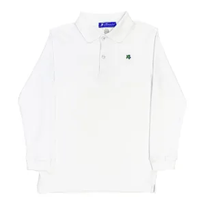White Long Sleeve Polo