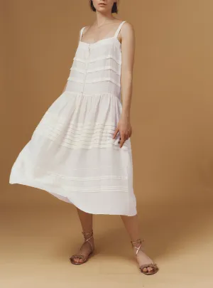 Zafiria dress - Optical Pleats - Off White
